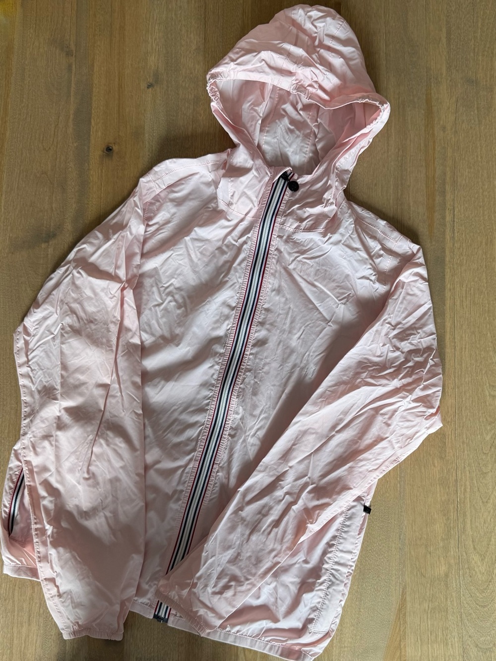 Kids' Lightweight Hooded Windbreaker Jacket - Light Pink